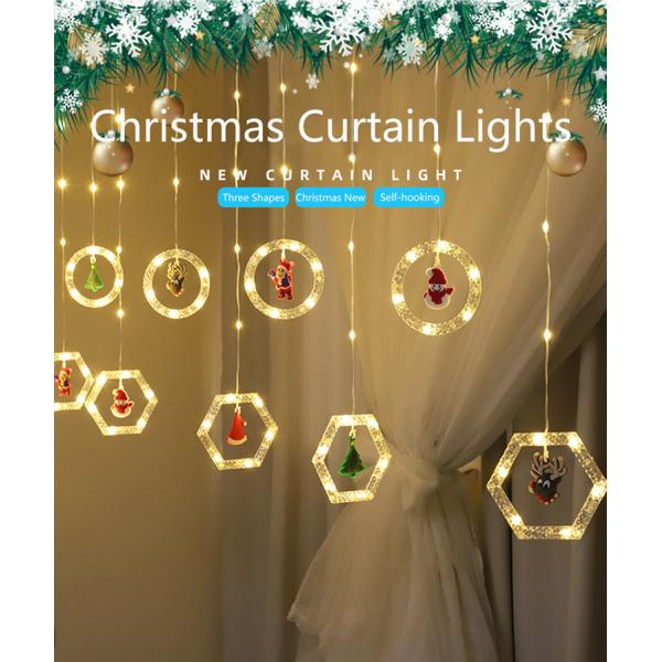 Hanging LED Christmas Decoration Suction Lights Window Decorative