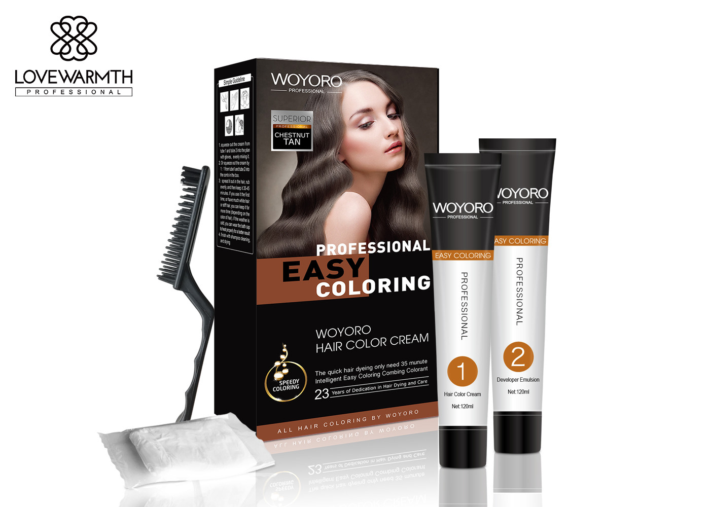 1/1 mix Dye Brush Comb Set