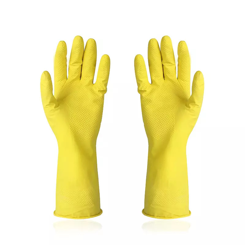 Acid oil chemical etching double rubber industrial safety protective gloves