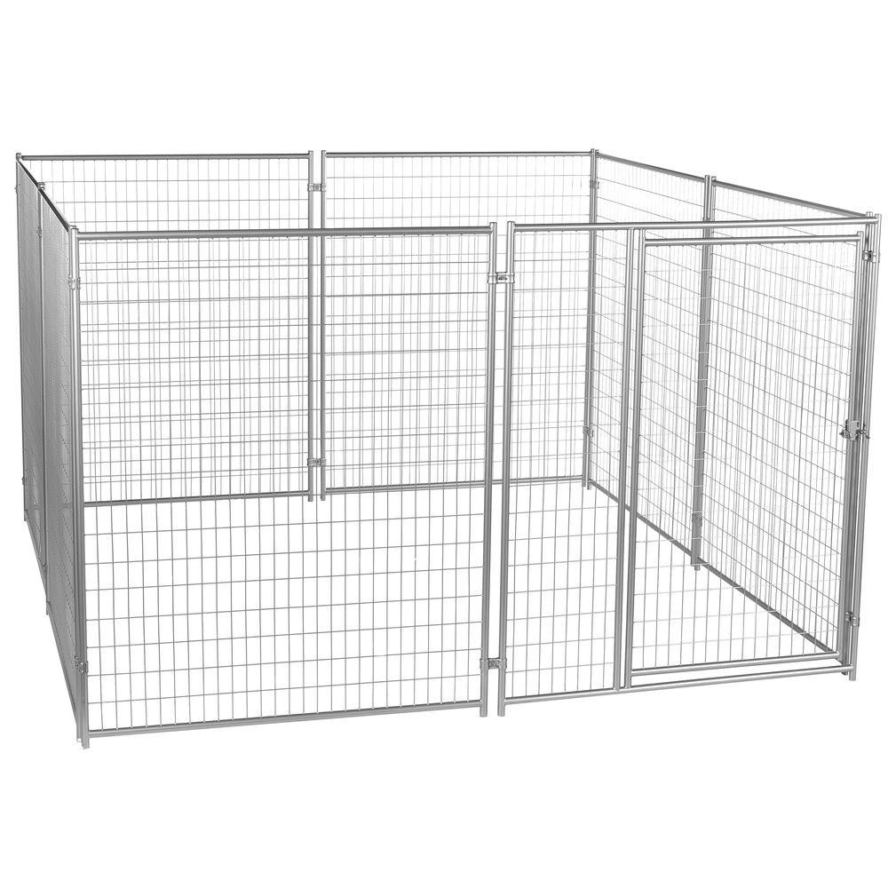 Pet Heavy Duty Outdoor Dog Kennel For Large Dogs With Gate And Roof