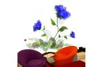 Self Adhesive Non-Woven Fabric Flower Waterproof Interior Decoration Wallpapers