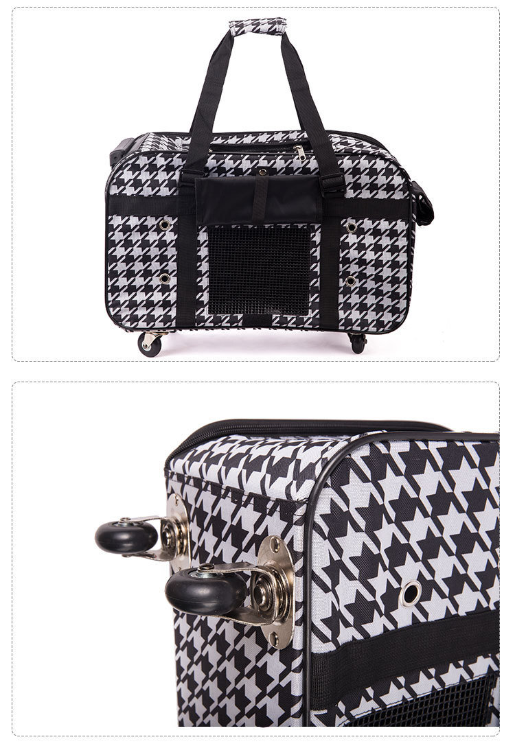 Design Quality Dog Carriers Camouflage Portable Draw-Bar Pet Bags
