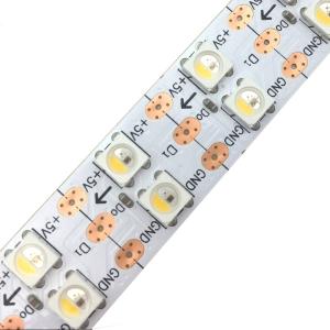 China Cuttable P33.3mm rGBW 60pcs 5050 SK6812 Led Strip wholesale