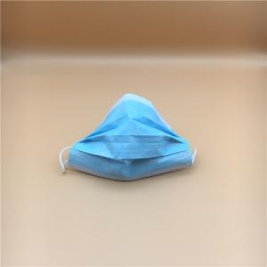 China Hospital Mouth 3 Ply Non Woven Face Mask Good Coronavirus Resistance wholesale