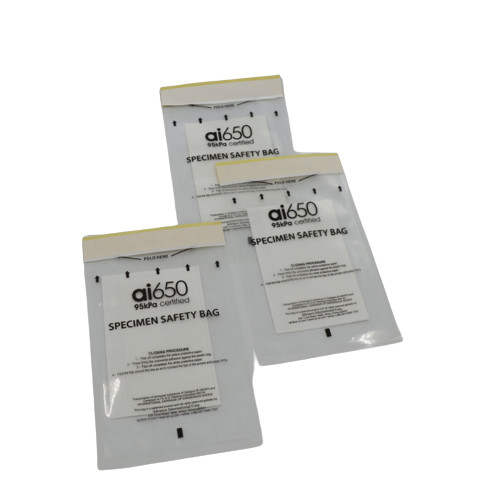 Transparent 95kPa Biohazard Bag With Packaging Carton And 95kPa Pressure