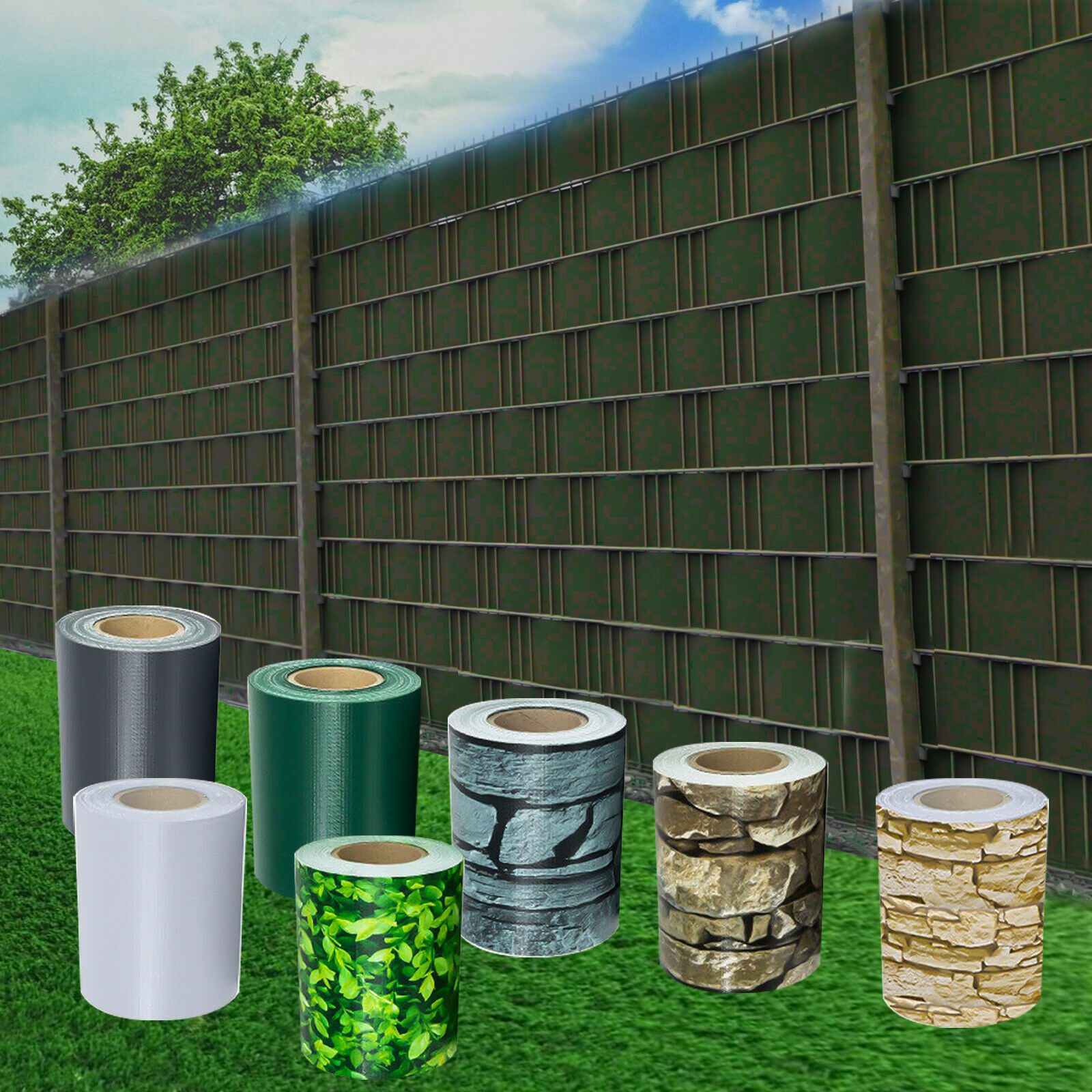 0.4mm Garden Balcony Fence 300-1500gsm Sunshade Canvas To Protect Privacy