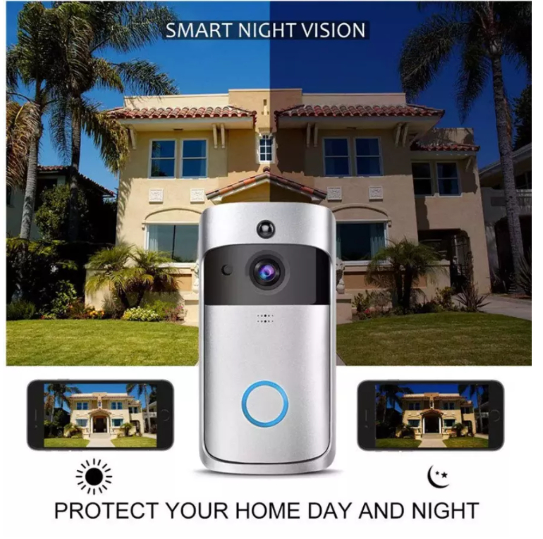 1080P IPS Smart Video Doorbell Waterproof 850nm Infrared Wireless Ring Bell