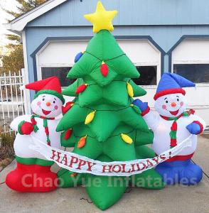 China 2015 Hot Sale Inflatable Christmas Tree Snowman Decorations for Christmas Holiday wholesale