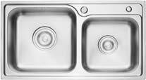 China Double Bowl Stainless Steel Kitchen Sink With Drainage ARROW AF5506 wholesale