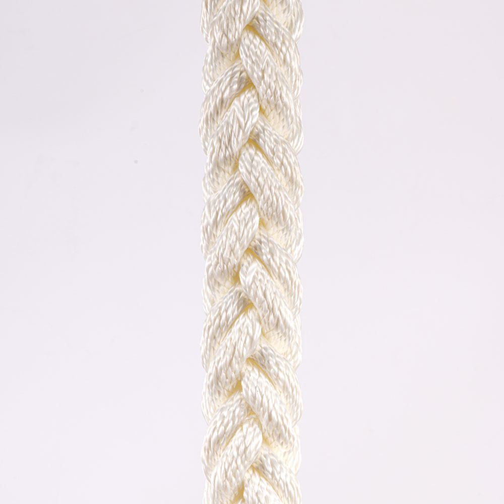 12 Strand 8 Strand Marine Ropes White Nylon Mooring Rope