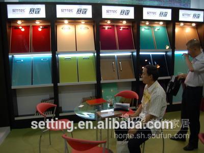 Mocha color high gloss mdf panel for kitchen cabinet