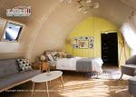 Waterproof Shell Shape Outdoor Glamping Tent / Geodesic Dome Tent