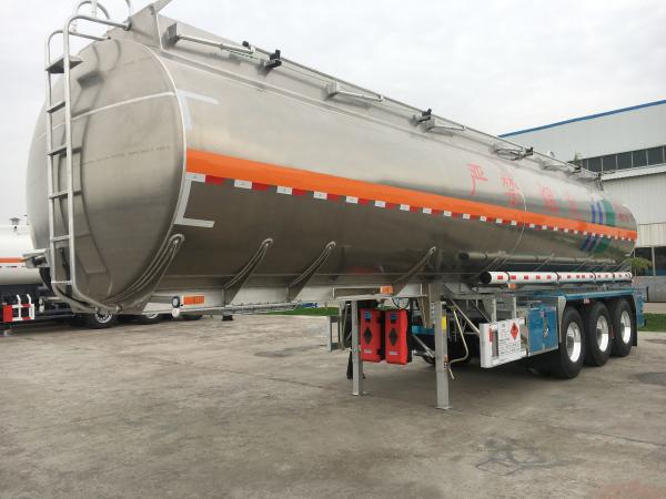 Oil Liquid Storage Tanker Semi Trailer 30-50CBM 40 - 50tons Carbon Steel