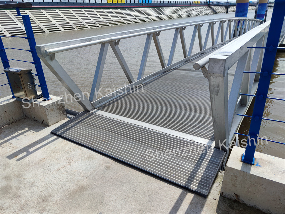 Floating Dock pontoon Aluminum Alloy 6061-T6 Marine Aluminum Gangways For Durable Marina Solutions