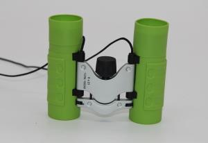 China Green 8x21 Children's Toy Binoculars , Small Outdoor Hunting Binoculars For Kids wholesale