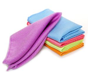 China microfiber glass cleaning towel household clean cloths wholesale