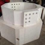 0.3-1 CaO Content Fused Cast Refractory AZS Brick for Glass Smelting Furnace