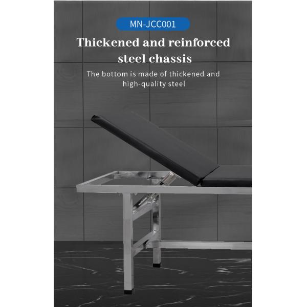 MN-JCC001 Factory Price Manual Stainless Steel Medical Patient Examination Bed Couch for Clinic Hospital