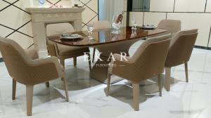 China Popular Design of Furniture Store Granite Dining Table W001D1E wholesale