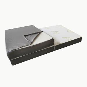 China Tri Fold Design Charcoal Foam Mattress With Bamboo Fiber Fabric wholesale