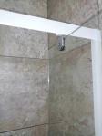 White Painted Profile Pivot Door Shower Enclosures 90X190cm