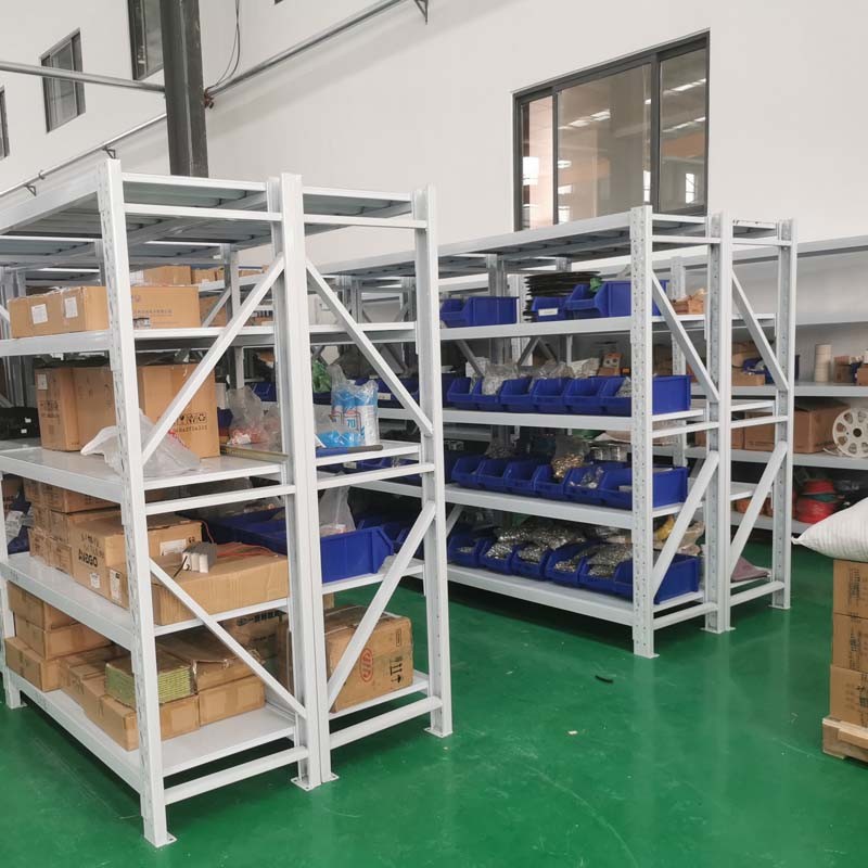 5 Shelves Boltless And Rivet Storage Racks Custom Warehouse Racking