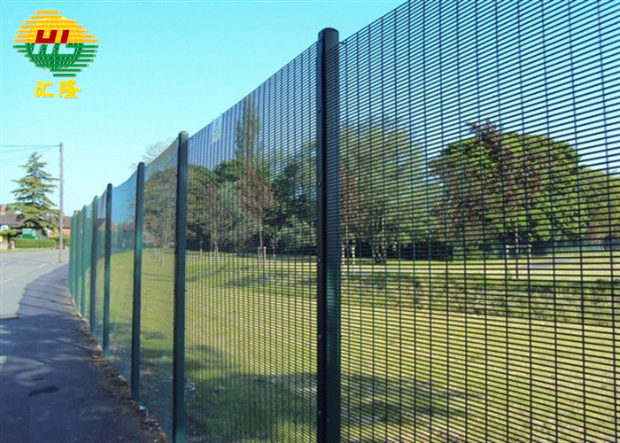 2.9m Length 358 Security Mesh Panels Black Powder Coated 2.1m Height Non Rusting