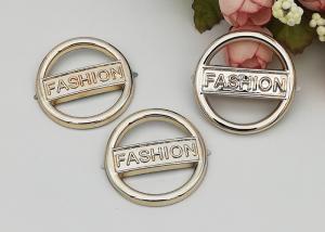 China Round Fashion Resistant Ladies Shoe Buckles Replacement Customized Logo wholesale