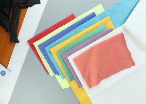China Blue Wave Printed Foam Bonding Viscose Rayon Nonwoven Wiping Cloth for Home / Hotel wholesale