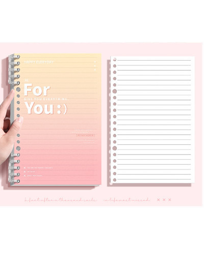 Elegant Notebook Hardcover Book Printing with Customized Page Count