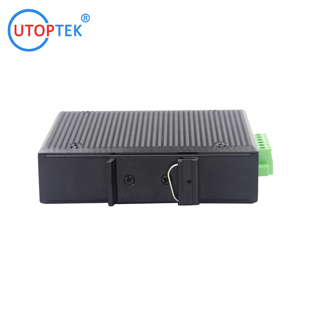 8port 10/100/1000Base-T to 2x1000M-Fx industrial Unmanaged SFP Ethernet switch DIN Rail