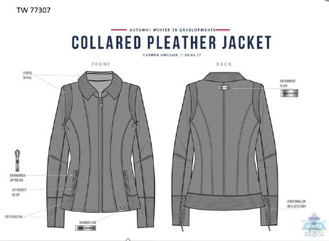 Polished Sliver Pu Leather Coat / Pleather Jacket With Multi Topstitching Tw77307