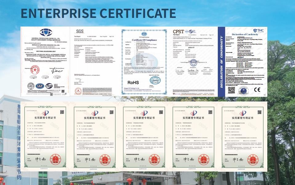 SC/UPC to SC/UPC Simplex OS2 PVC Fiber Optic Patch Cable Single Mode