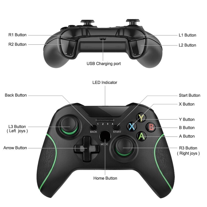Bluetooth 2.4G Wireless Handheld Game Console Gamepad For PS3 IOS Android Phone