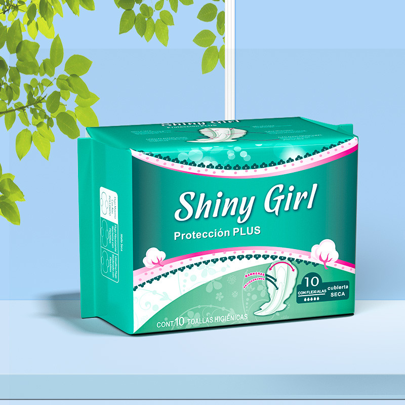 Woman Sanitary Napkins With Super Absorb Pure Cotton Surface Female Sanitary Pad