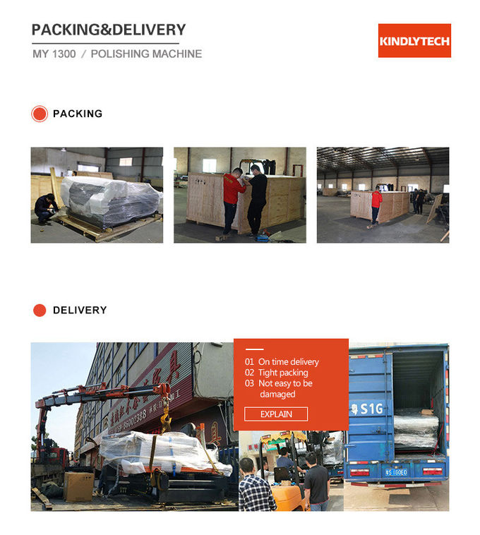 Automatic 1300mm/Min 3kw Acrylic Polishing Machine For Granite