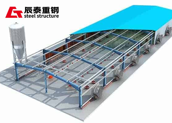 Prefab Steel Structure Chicken House Poultry Farm Shed Building Weather