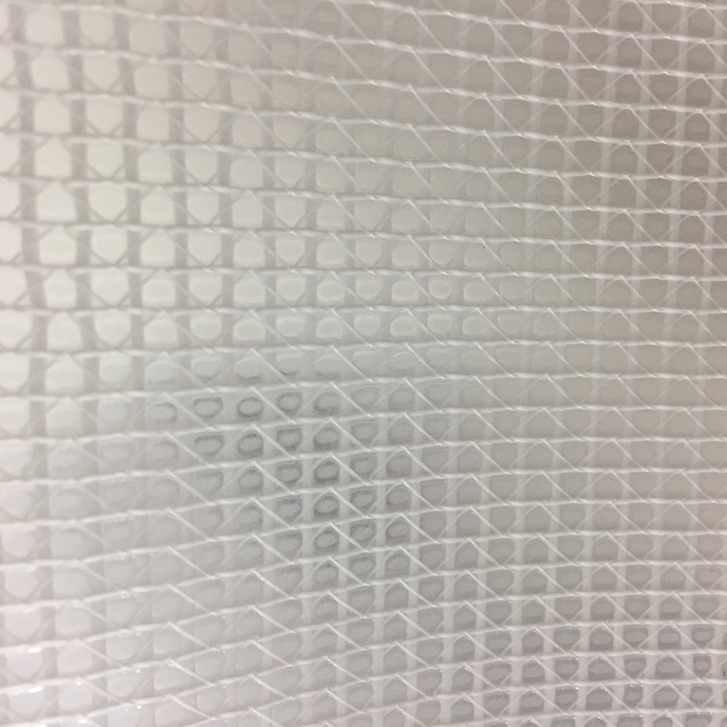 Clear PVC Mesh Fabric Tarpaulin Clear White Transparent Fabric