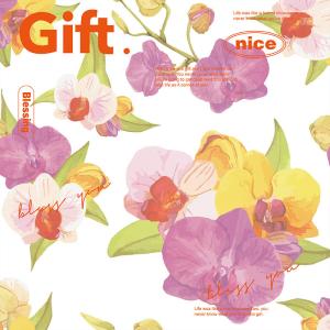 China White Butterfly Orchid Hydrangea Florist Wrapping Paper Sheets 58cm X 58cm wholesale