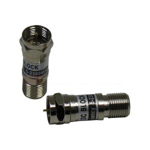 China 75 Ohms 2300MHz Satellite DC Block Brass Housing Nickel Plated wholesale