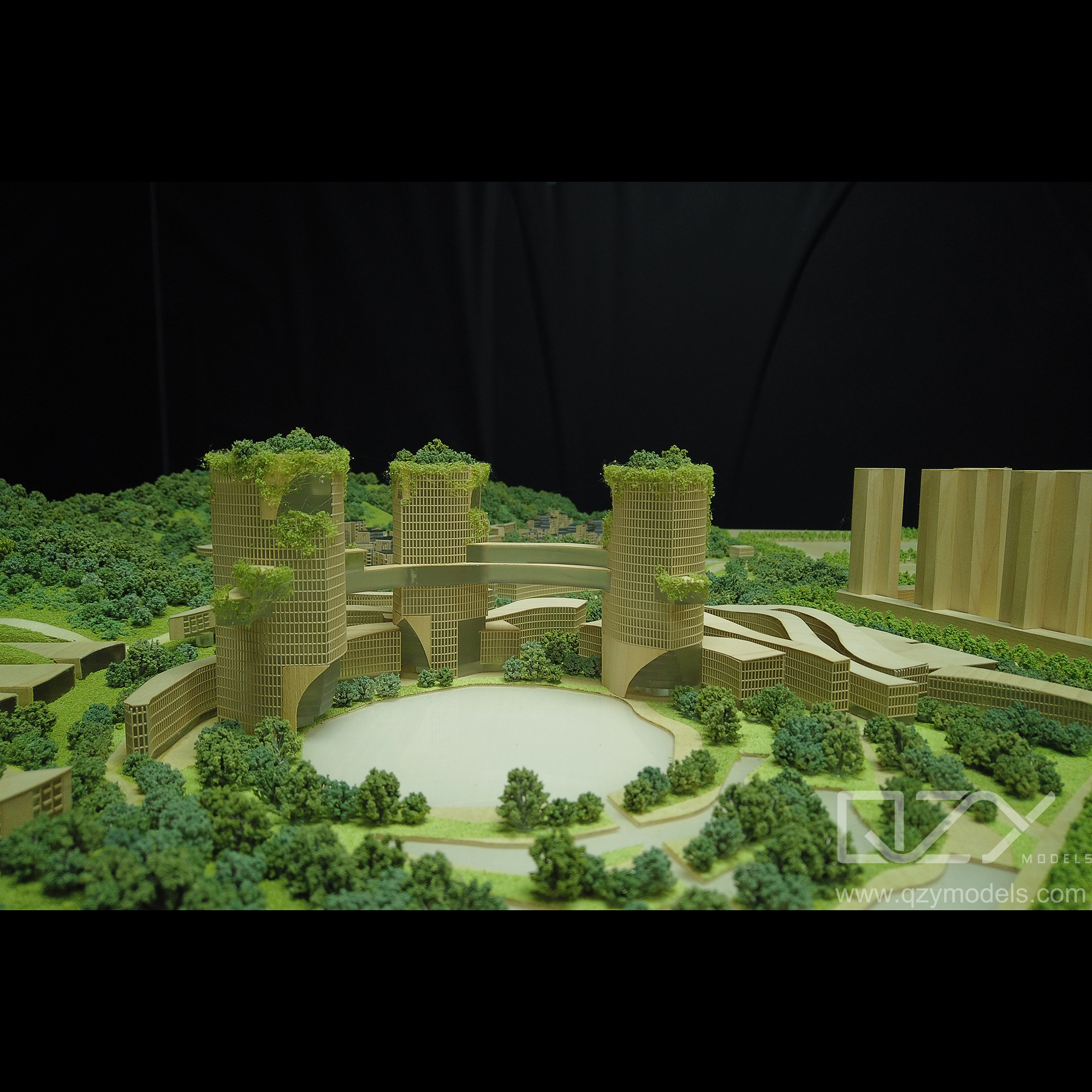 EMBT-1/1000 BIT-Shenzhen Branch Architectural Model Modern Architectural Modeling