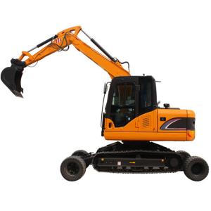 China Integrated Wheel Crawler Excavator 10 12 Ton Digger Mini Crawler Excavator wholesale