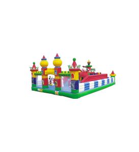 China Children Fun Park Large Inflatable Castle Jumping Sliding wholesale