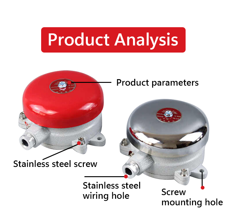 BAXIT Corrosion Resistant Ex d Alarm Bell for Chemical Industry