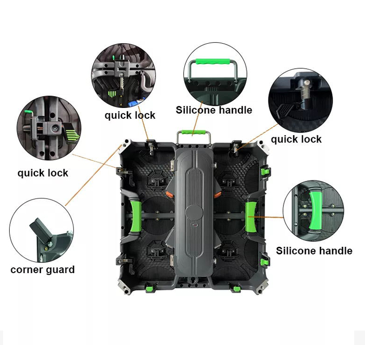Rental Led Display Screen Church Stage Backdrop LED Video Wall P3.91 P4.81 For Custom Rental Indoor / Outdoor