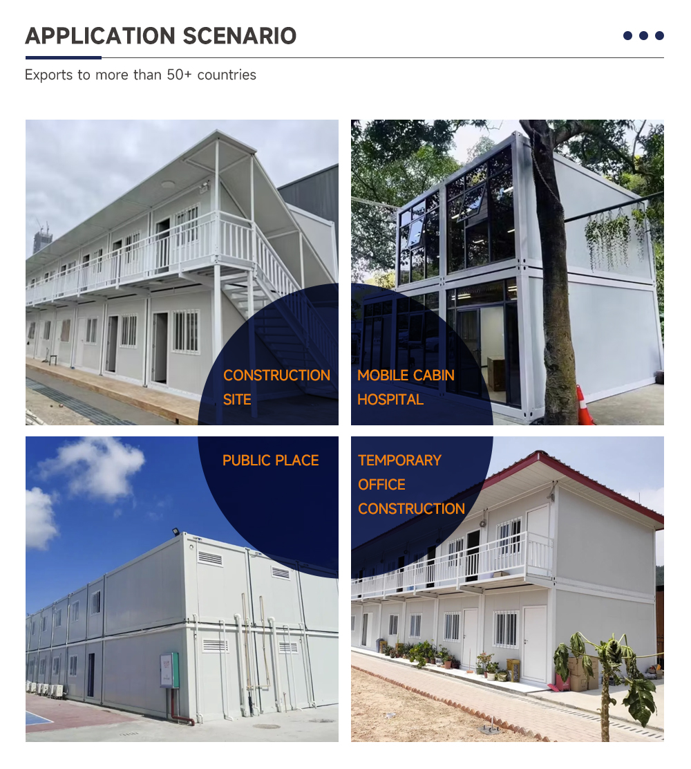 Detachable Prefabricated Mini House with Customized Wall Material 50mm EPS/Rockwool and Easy Assembly