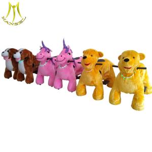 China Hansel  luna park equipment animal electronic toy stuffed animal ride wholesale