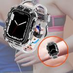 Fashionable 6 Colors TPU Loop Replacement Sport Bands for Apple Watch 7 and