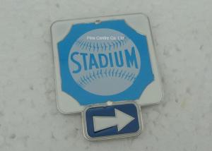 China Business Promotional Soft Enamel Epoxy Award Pin , Photo Etched Club Pin wholesale