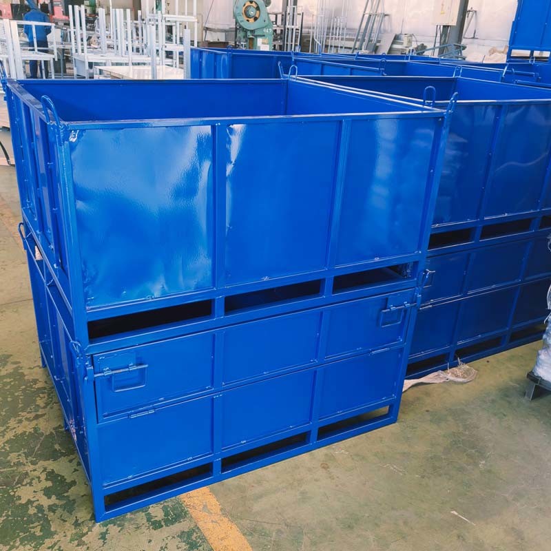 Stackable Durable Steel Foldable Wire Mesh Container For Your Storage Requirements